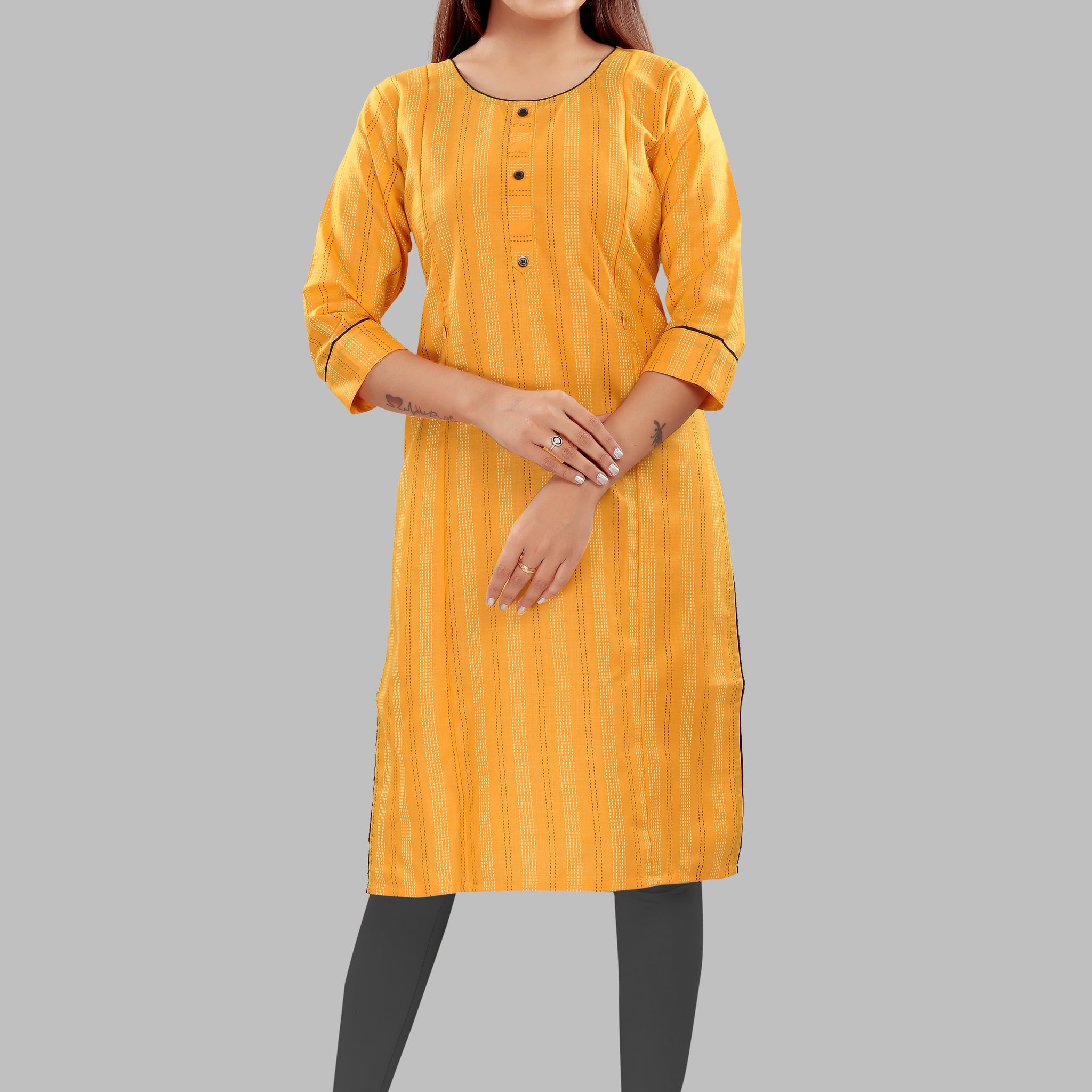 Sunshine Glow Straight Maternity Kurti
