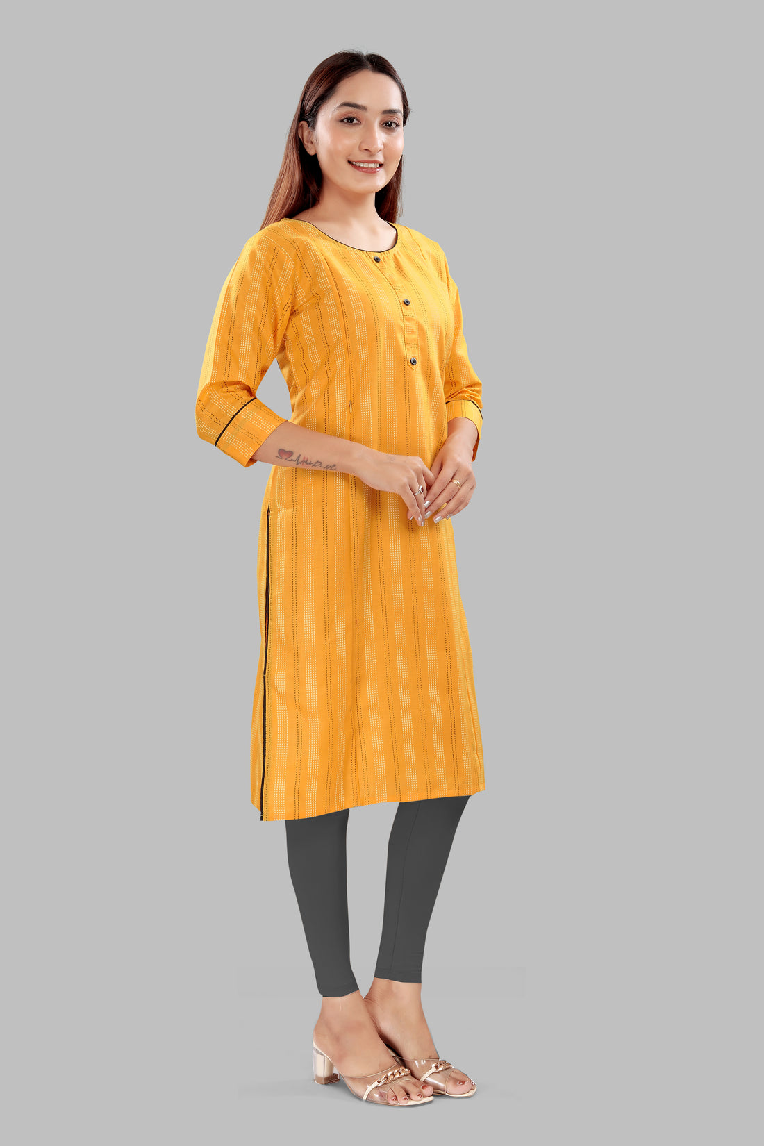 Sunshine Glow Straight Maternity Kurti