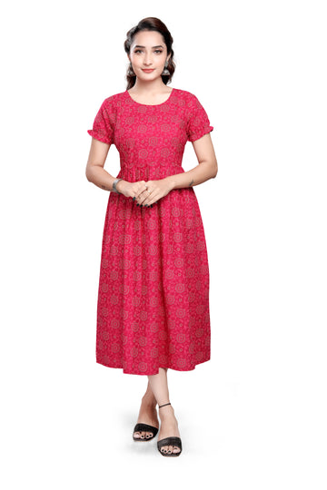 Elegant Printed Cotton Kurti